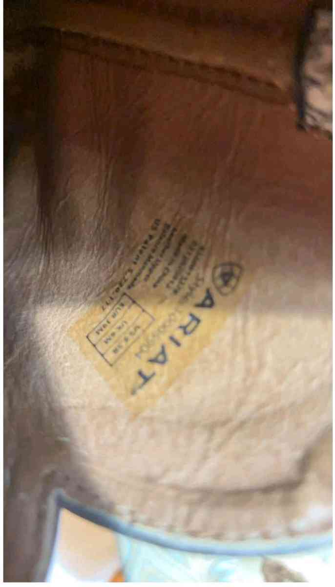 Ariat Fatbaby Cowgirl Boots Womens 85B Leather Tan Brown Wes