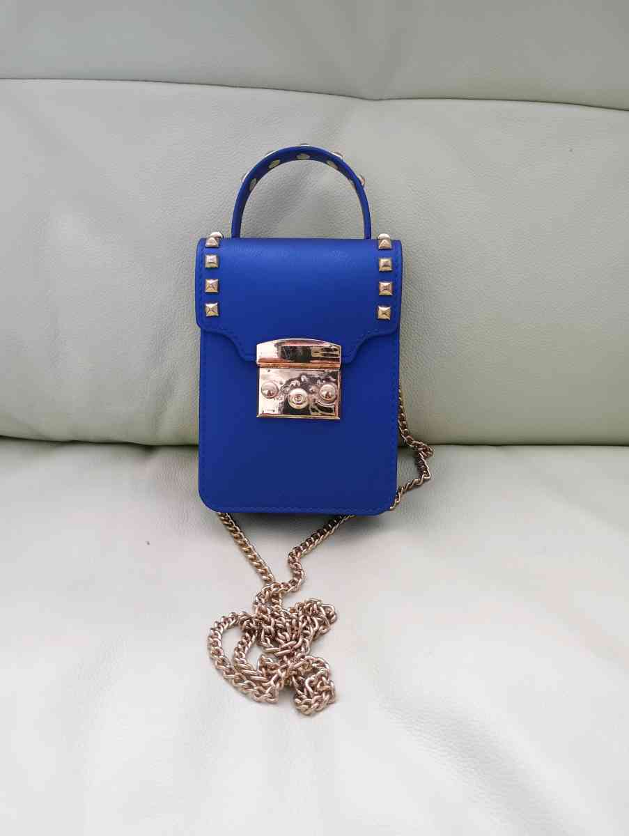 Le Mie Blue Womens Jelly Gold Stud Tone Gold Tone Chain Stra