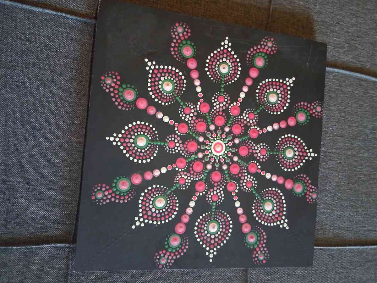 handmade mandala painting