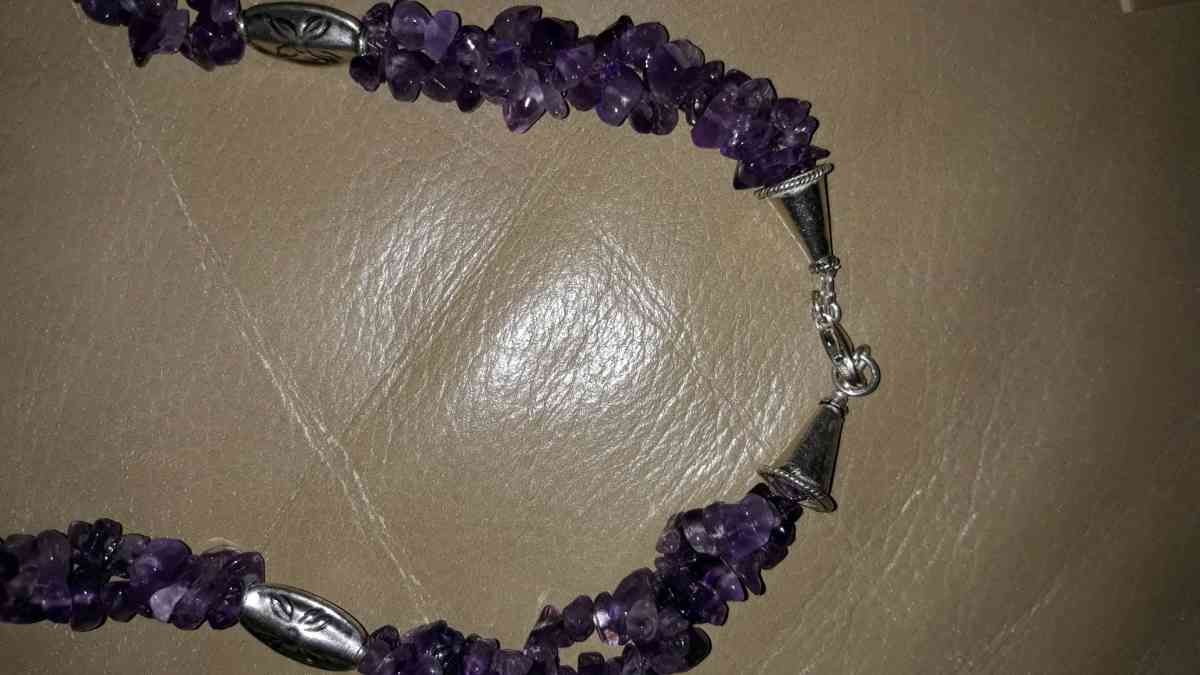 Purple Amethyst Necklace