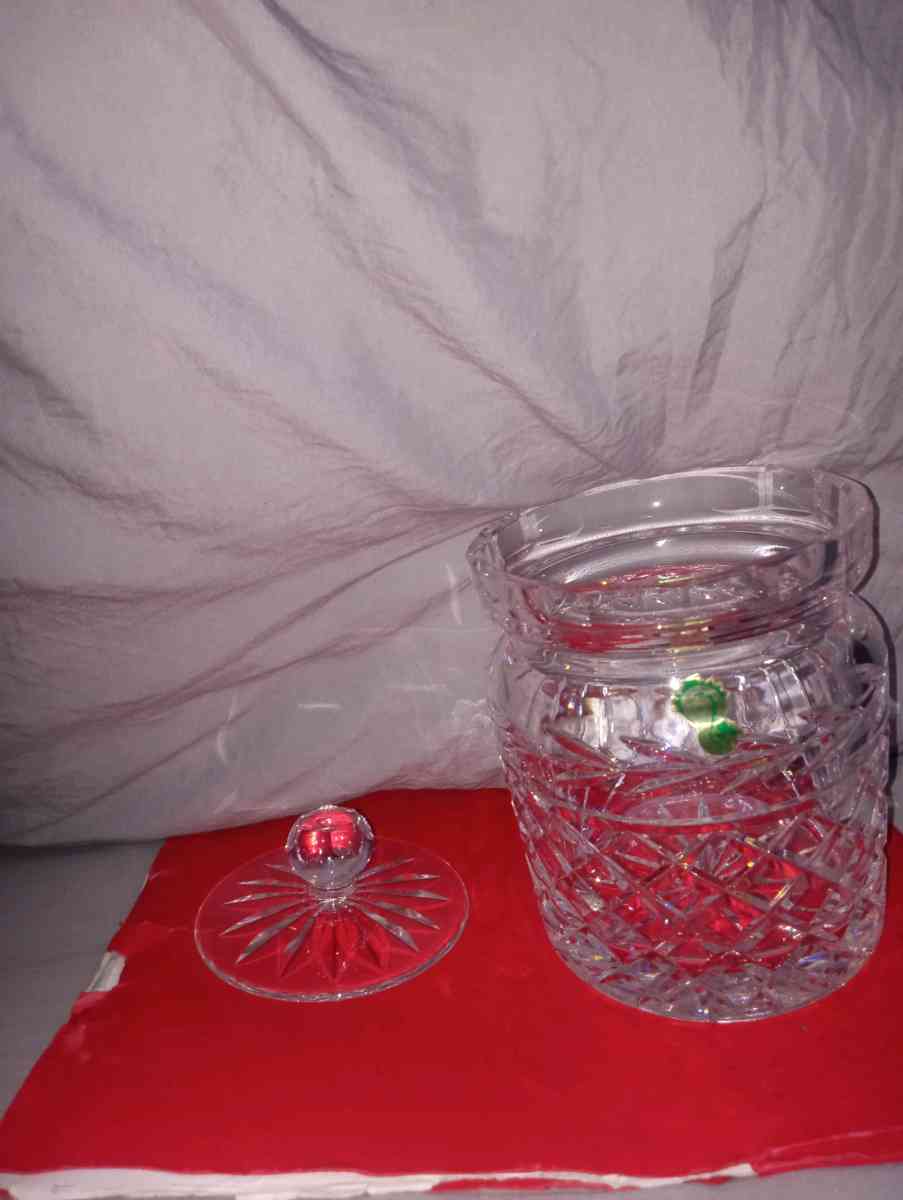 Waterford crystal jar
