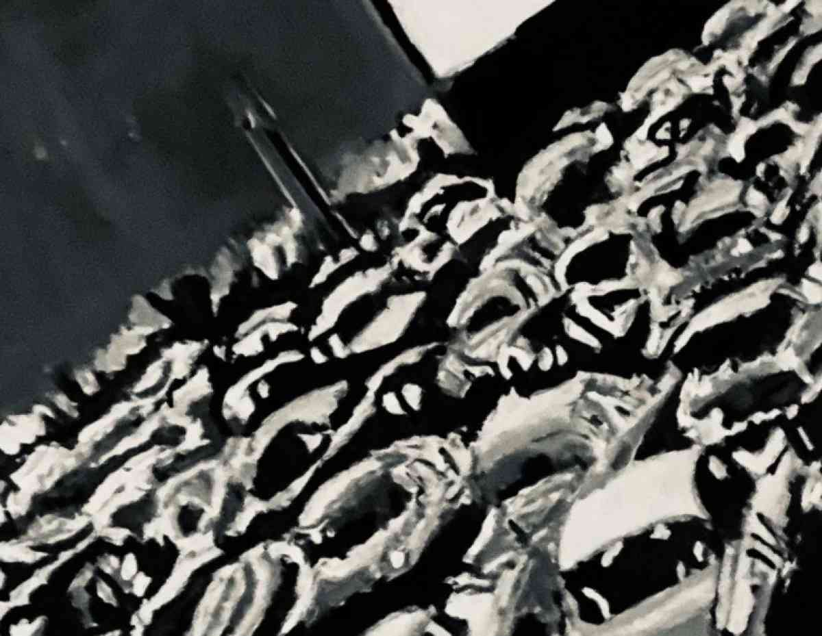 Original Old Car Movie Drive In GG  11 x 14 Black  White Can