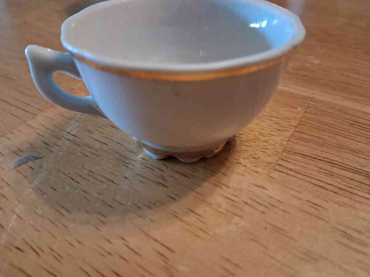 gold mother tiny teacup
