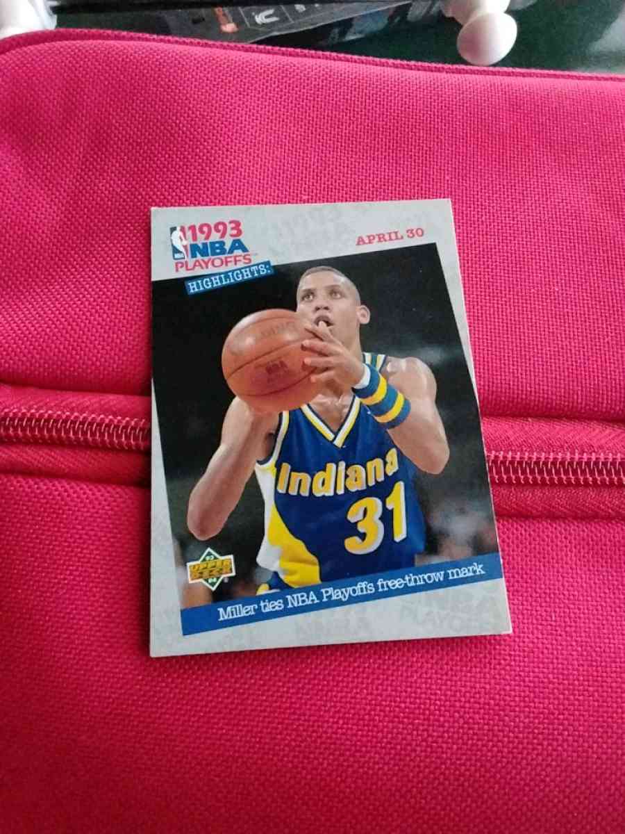 199394 Upper Deck  NBA Playoffs Highlights Reggie Miller 195