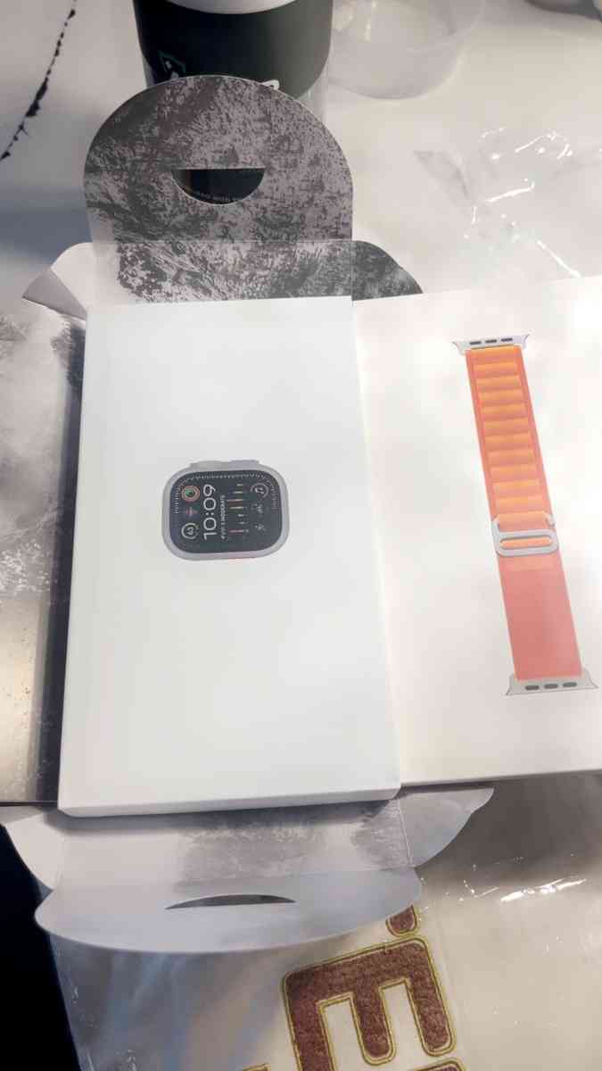 New Apple Watch Ultra 2 orange ocean band