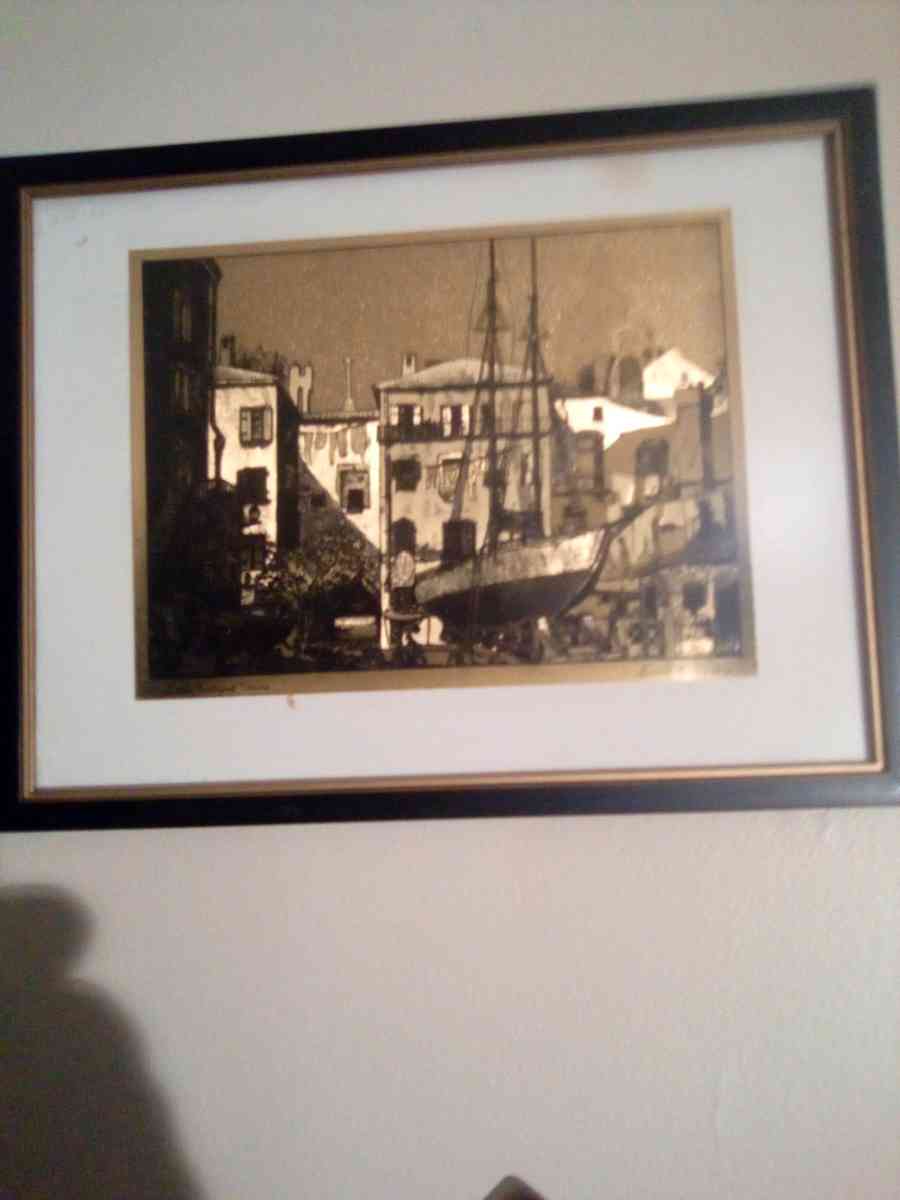 gold plated pictures set of 4