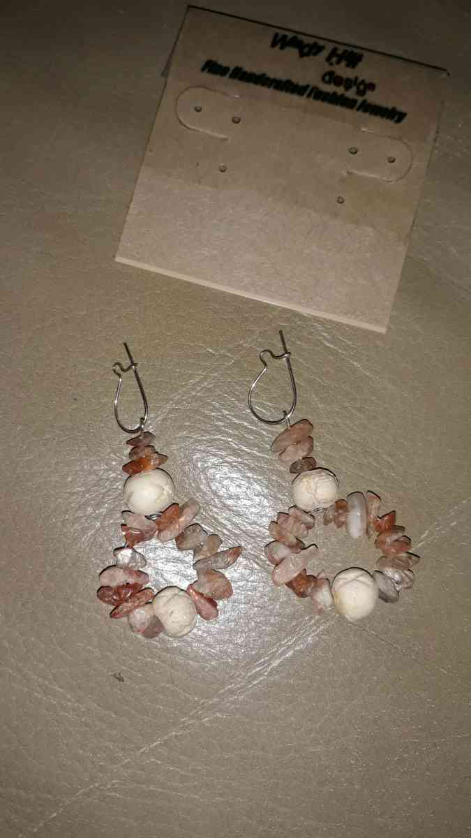 Multi colored rocks Earrings