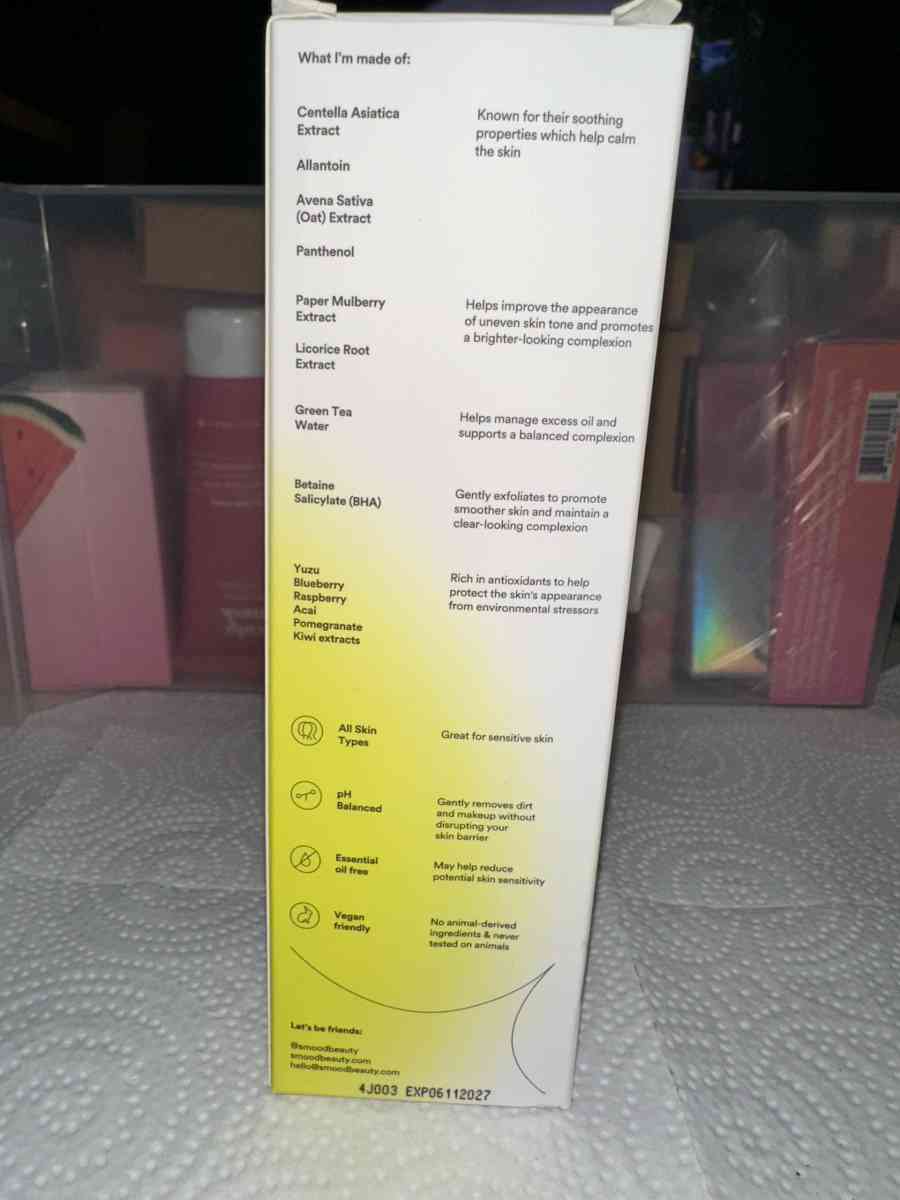 SMOOD calm me down antioxidant cleanser