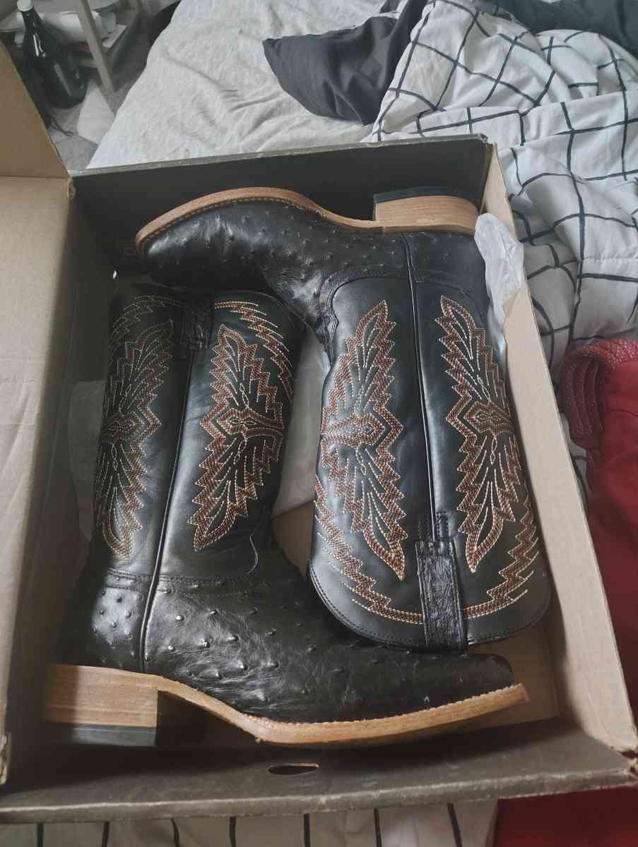 ostrich boots