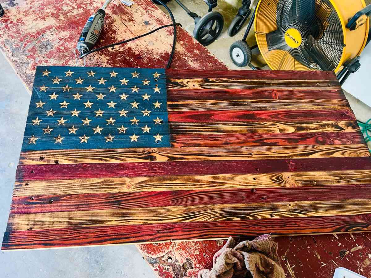 wooden flags
