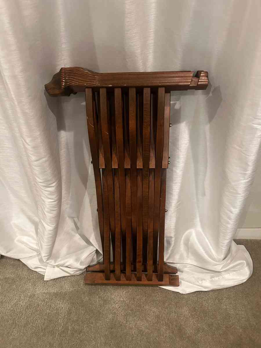 Pair Of Savonarola Lion Head Folding Thrones