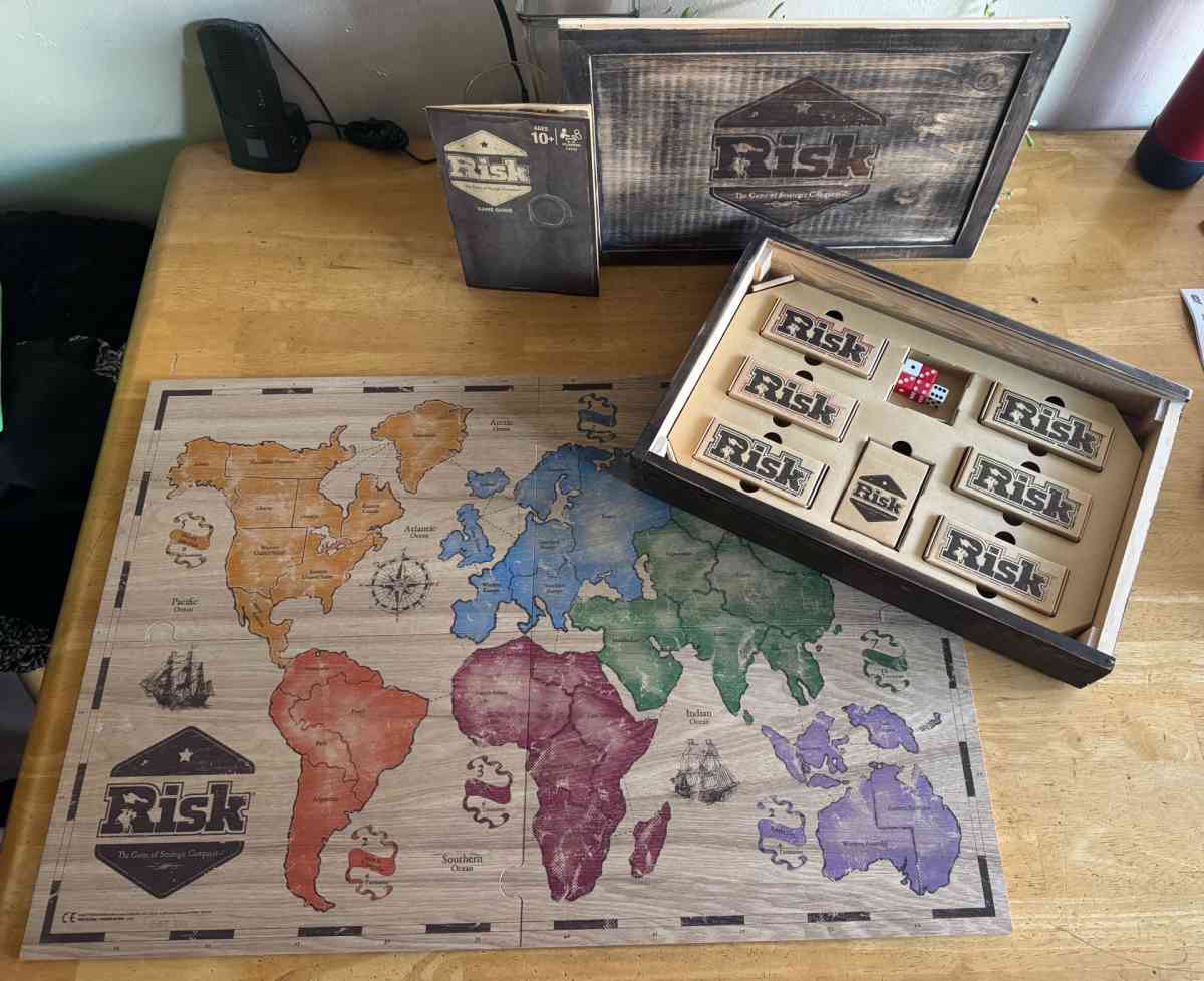 Risk Board Game 2017 Rustic Wood Series