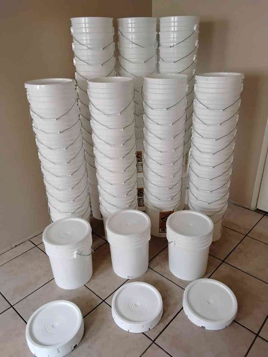 5 Galon White Buckets