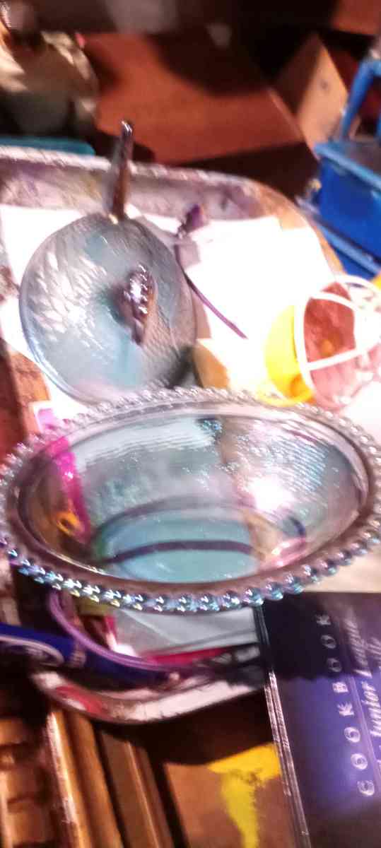 antique chicken bowl with lid