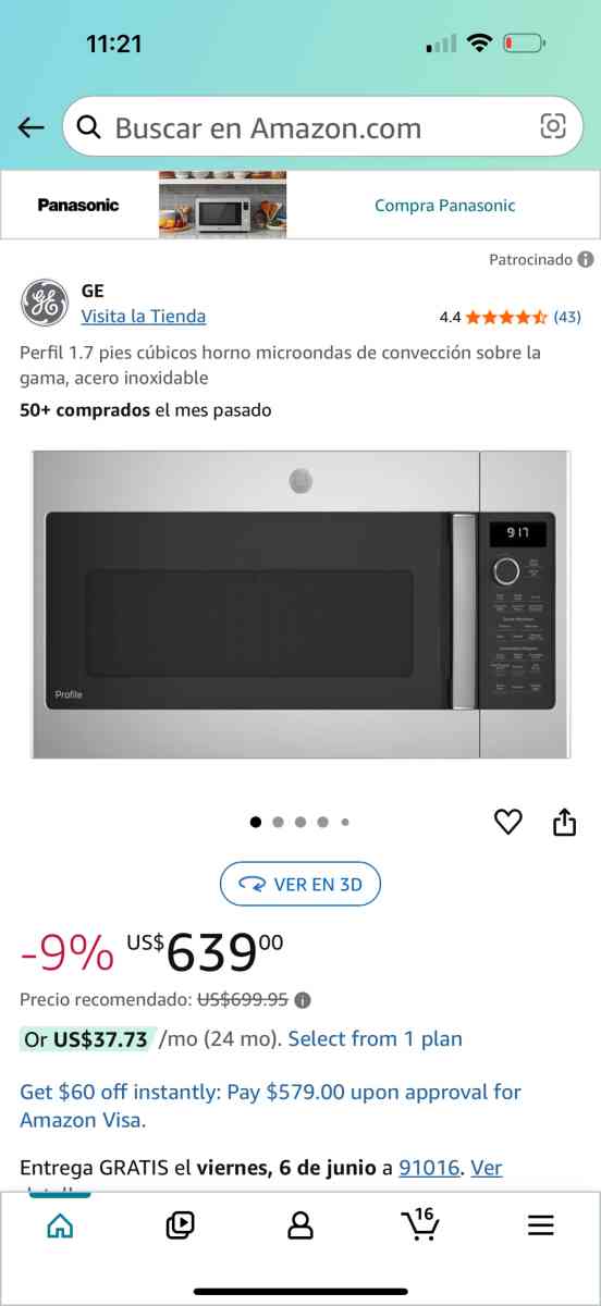Brand new microwave oven