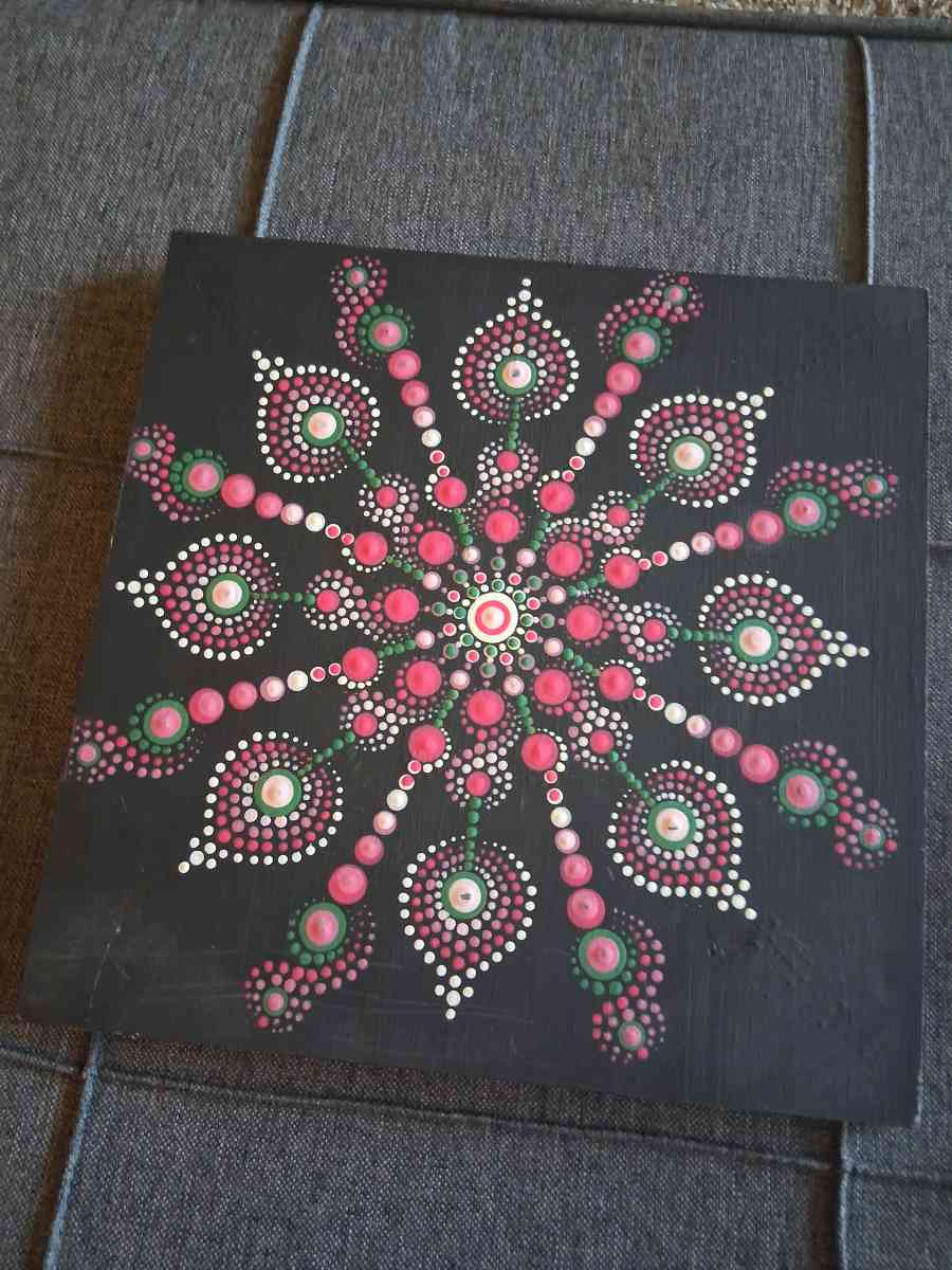 handmade mandala painting
