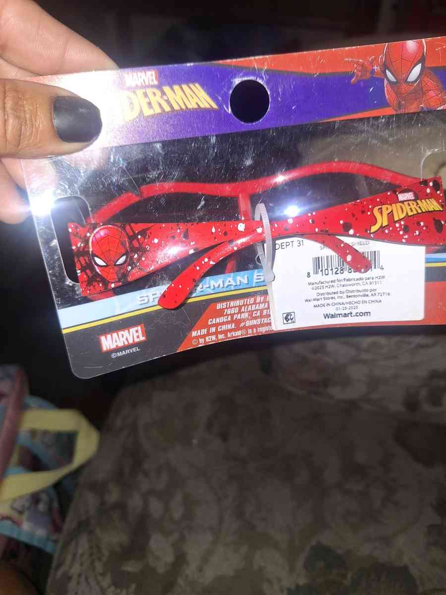 Marvel SpiderMan kids paint splattered Sport Sunglasses