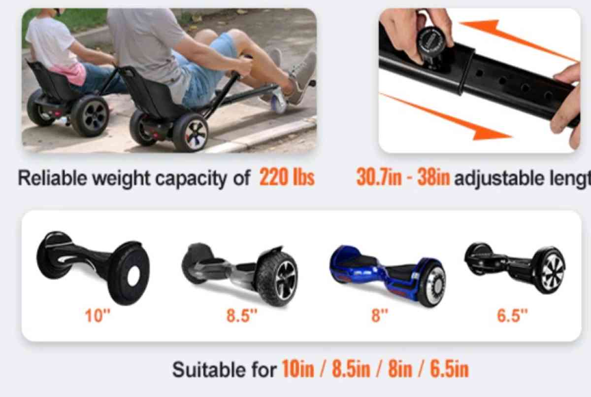 2 VEVOR Hoverboard Seat Attachment in box