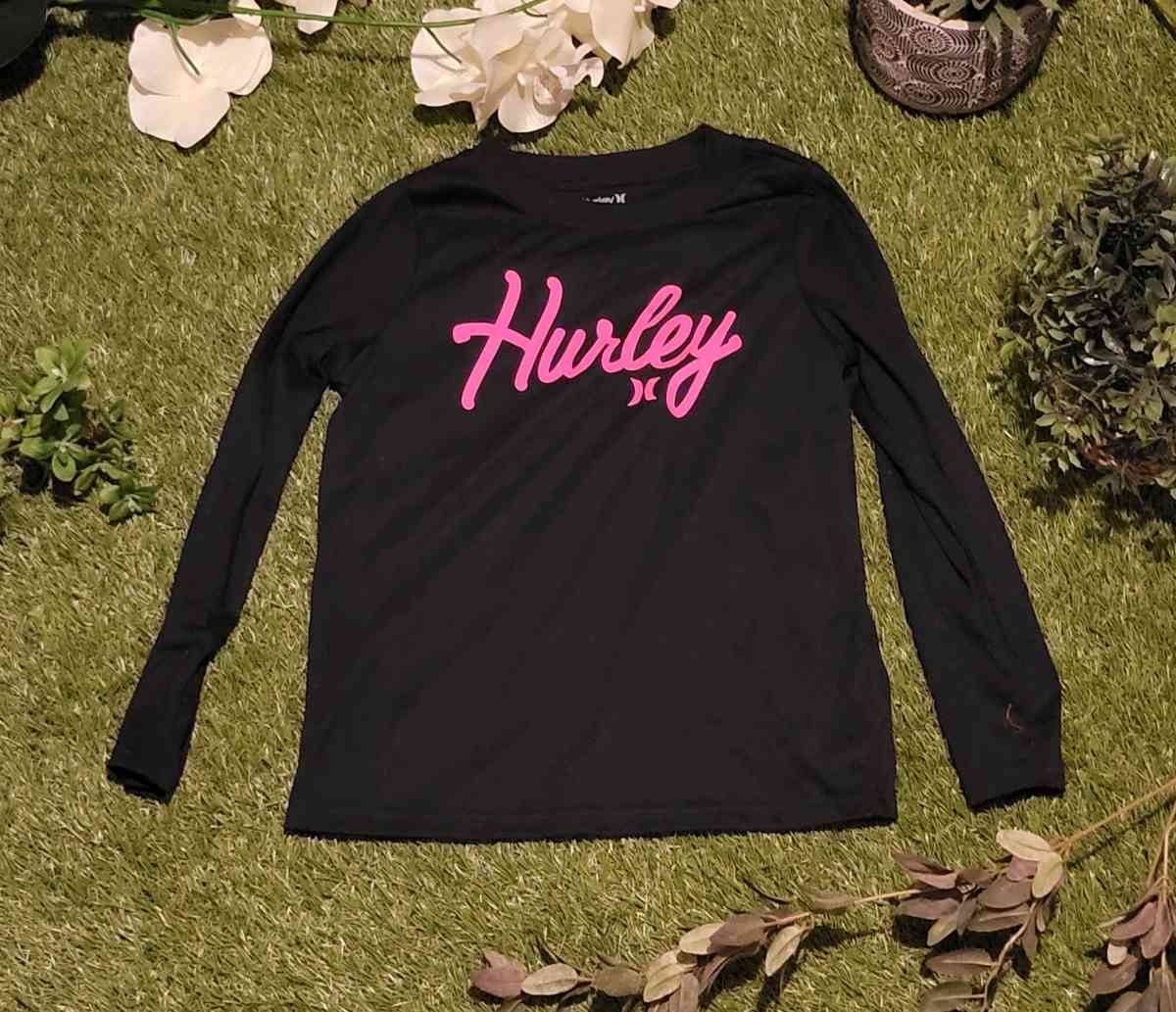 Girls Black Hurly Long Sleeve Tee