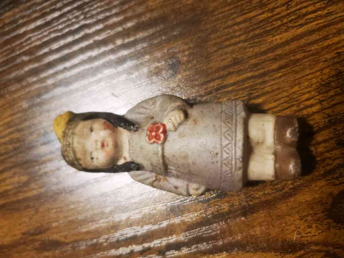 Vintage 20s Porcelain Bisque Art Deco Native American Indian