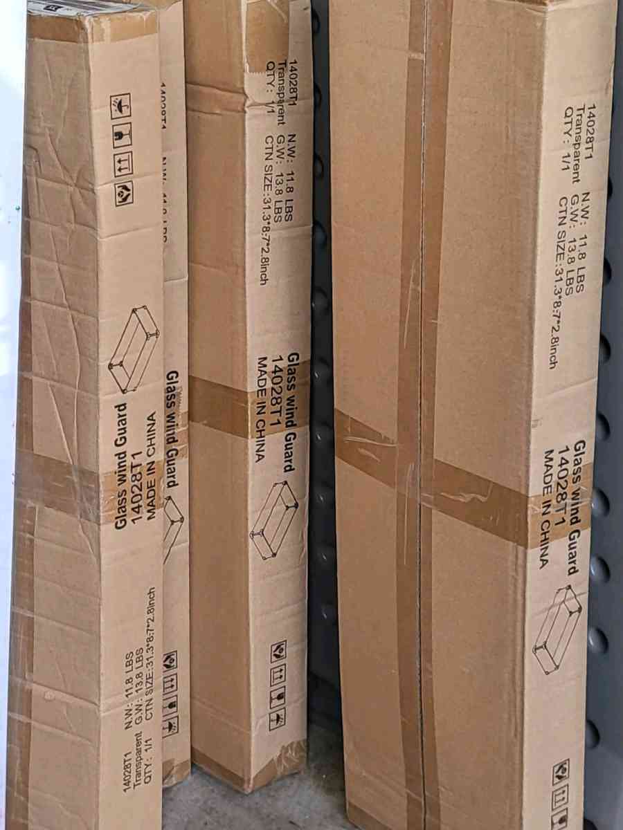 5 BOXES OF GLASS WIND GUARD 14028T1