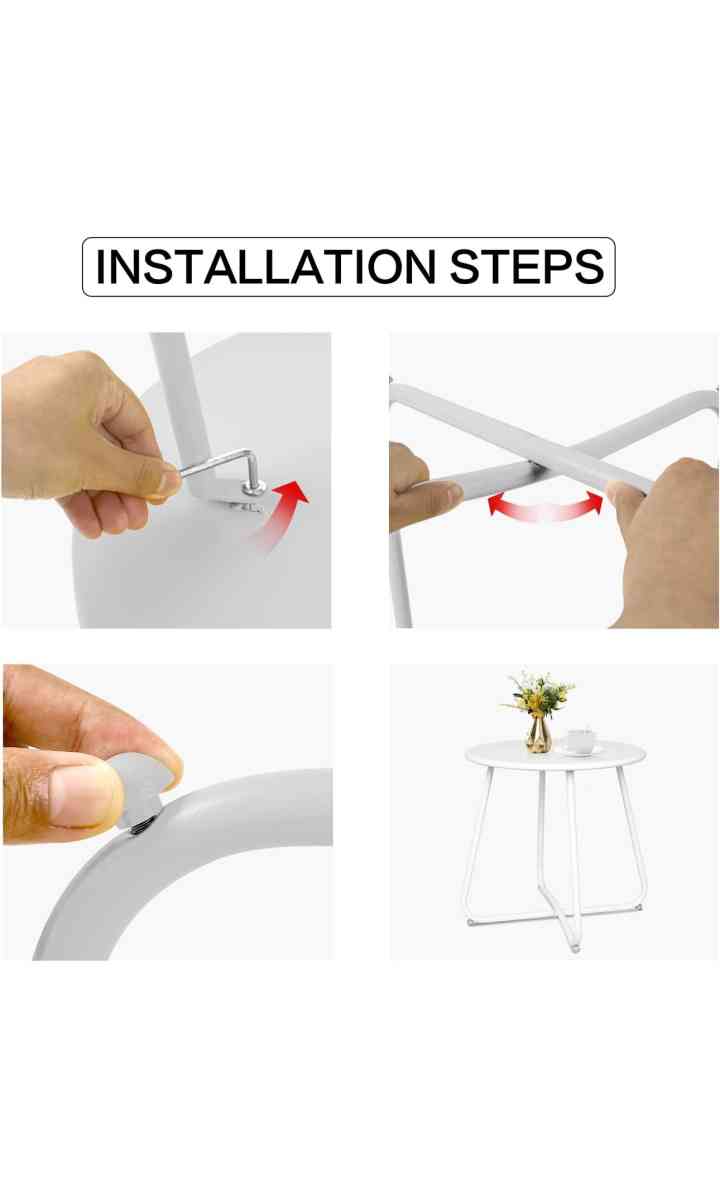 small round side table