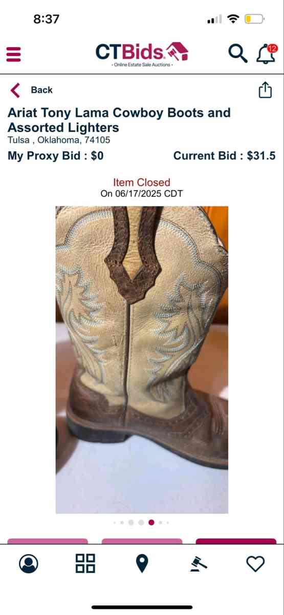 Ariat Fatbaby Cowgirl Boots Womens 85B Leather Tan Brown Wes
