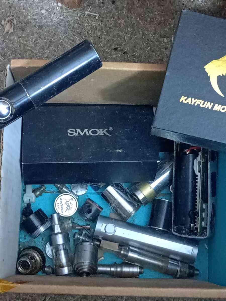 Box of Vape parts