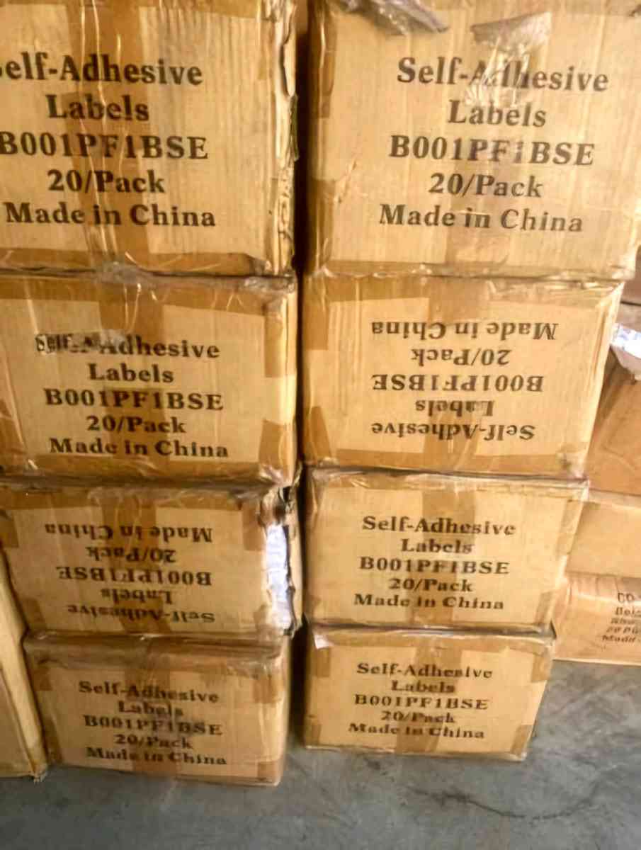 7 BOXES OF SELF ADHESIVE LABELS BOO1PF1BSE