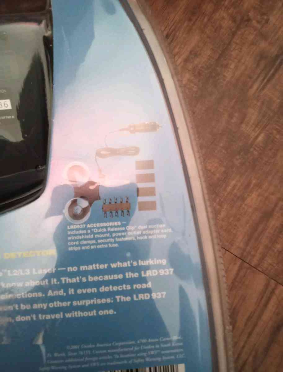uniden LRD 937 radar detector brand new