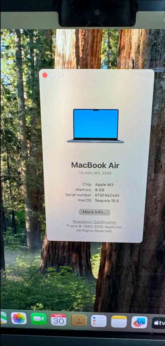 Macbook Air 13 M3 Excellent condition