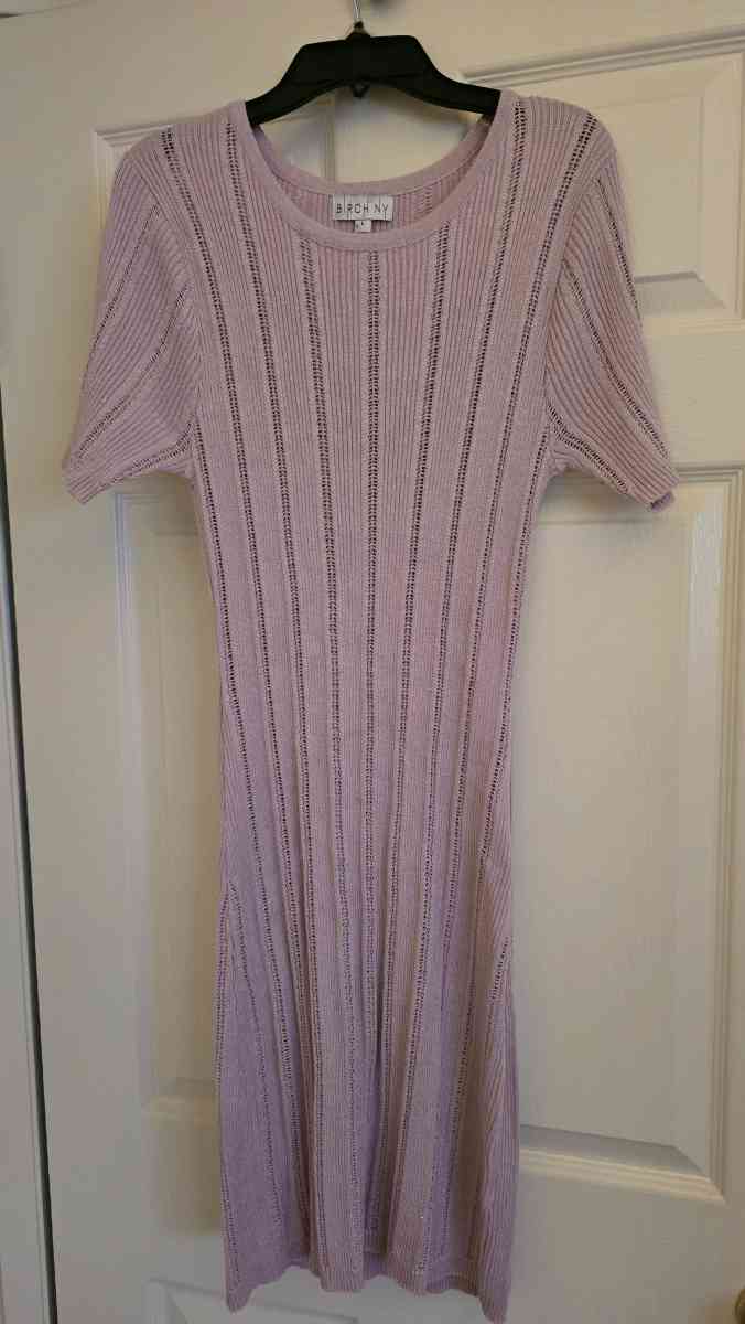 pink dress women l large birch ny new