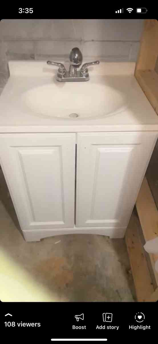 glacerbay wall sink never used