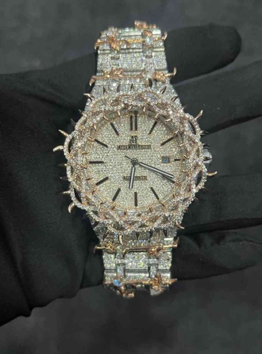 41 MM AP Jesus Crown Moissanite Diamond Diamond Tester Appr