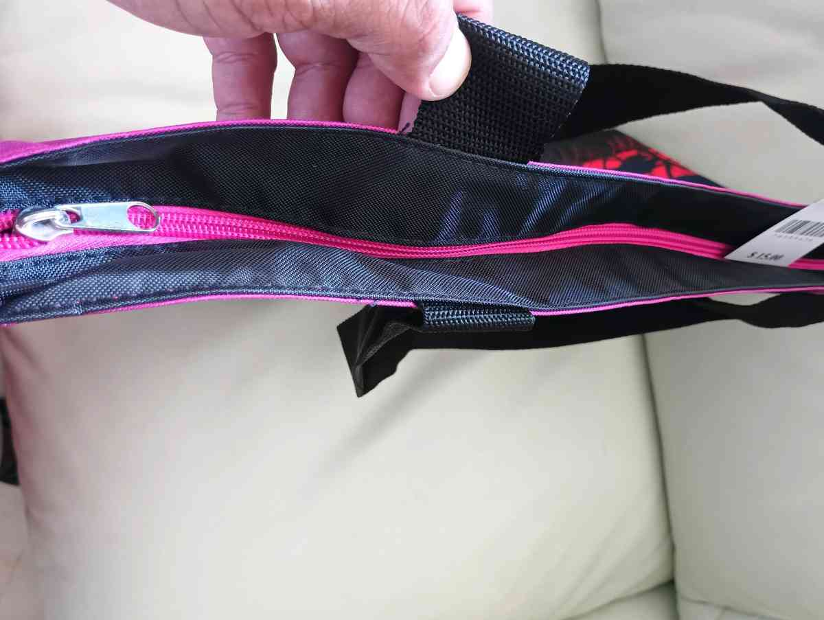 Pink and Black Savanna Scene Tote Bag