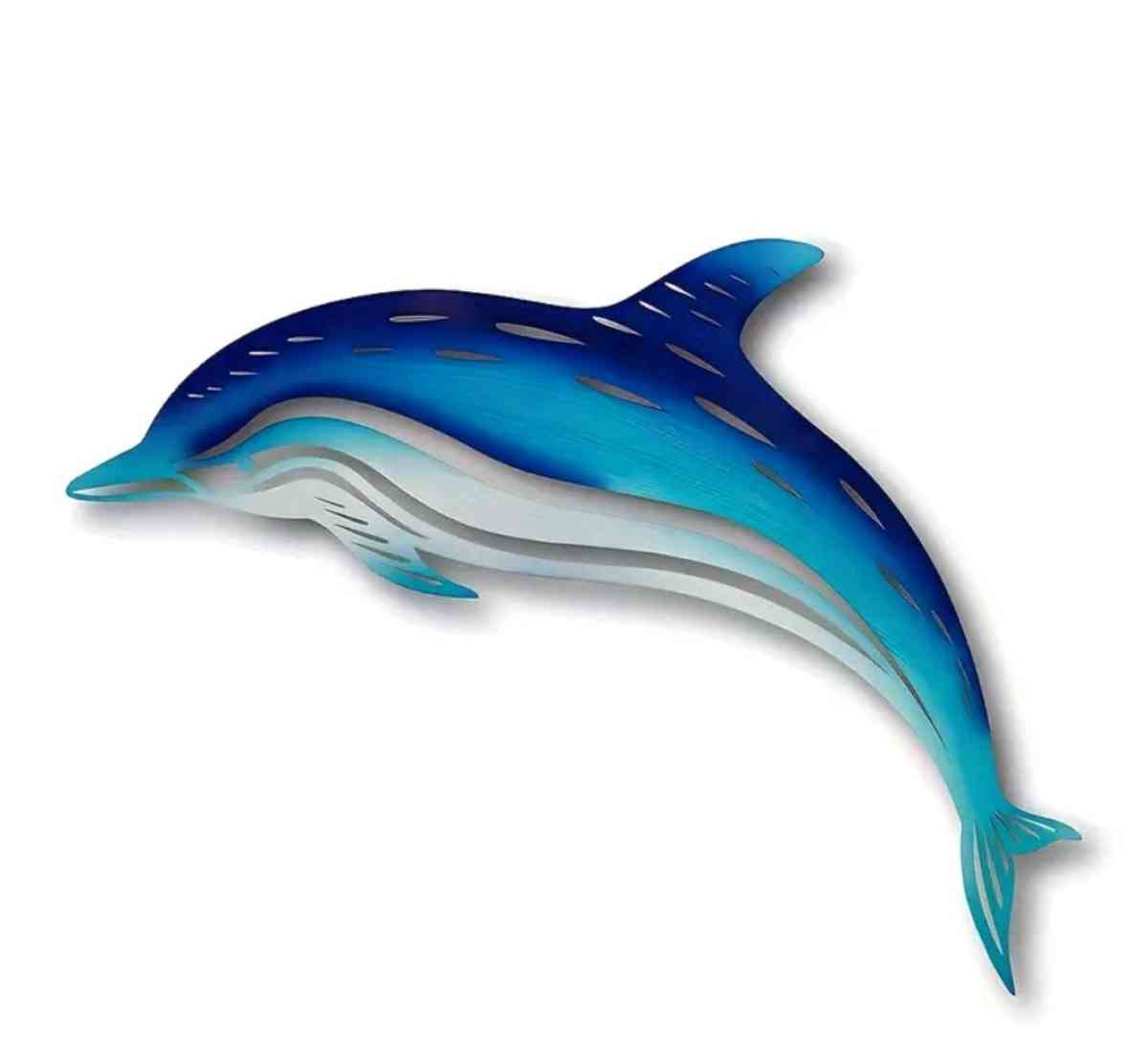 Metal Dolphin Wall Hanging