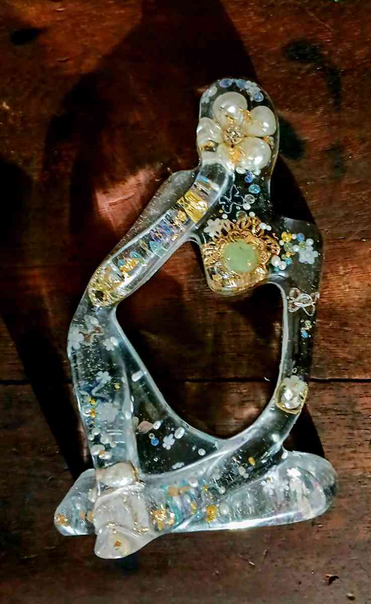 hand made resin woman figurine