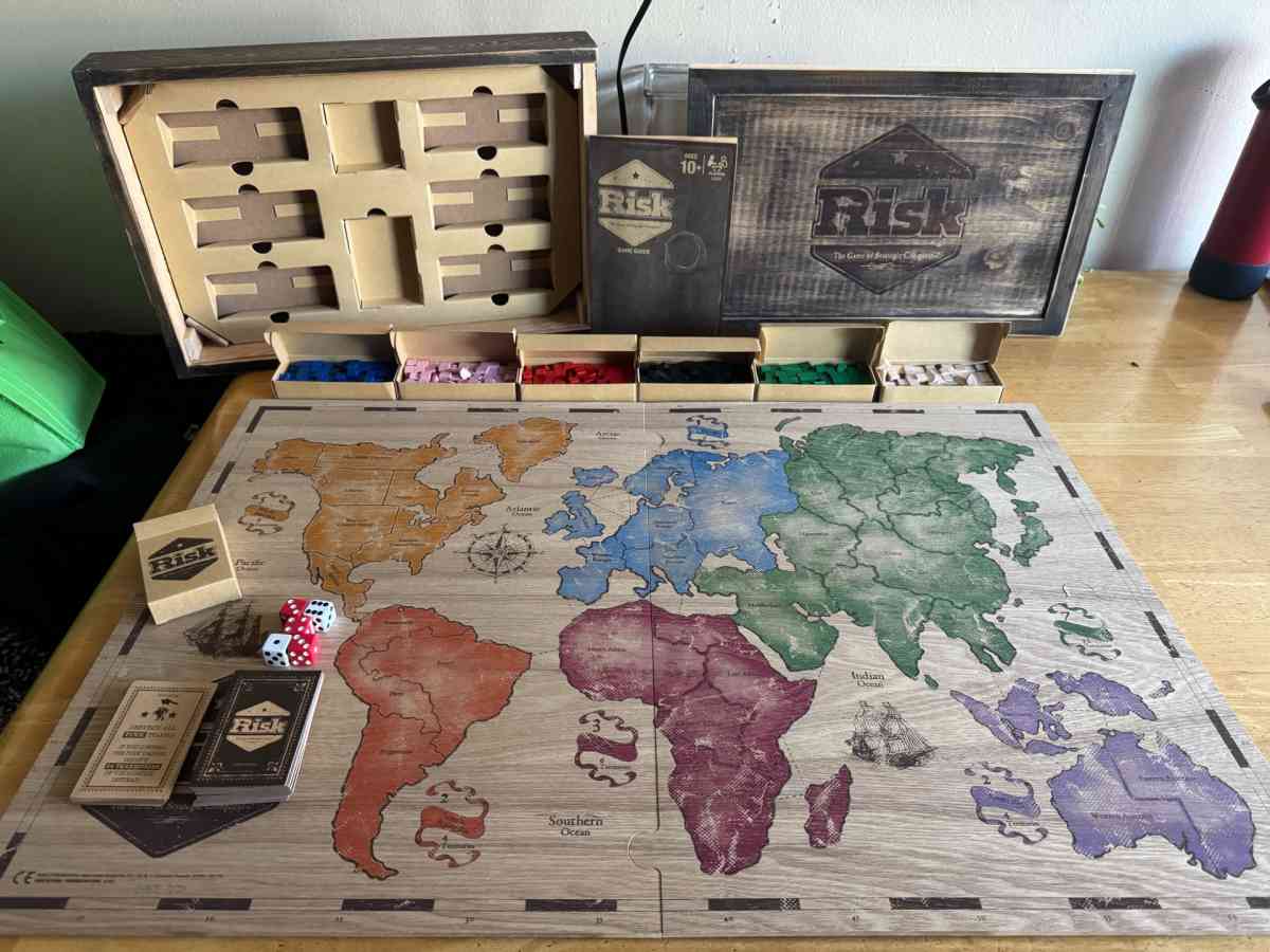 Risk Board Game 2017 Rustic Wood Series