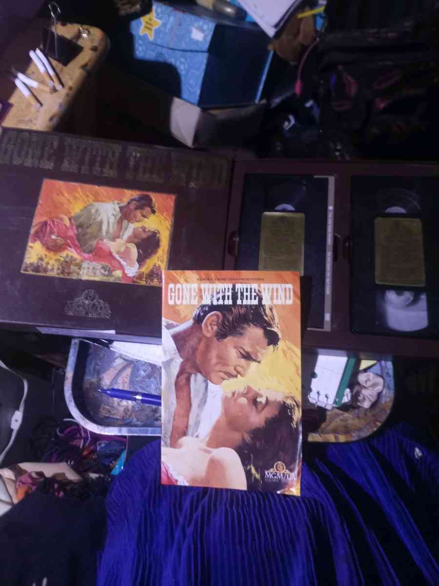 collectible VHS types gone with the wind in case