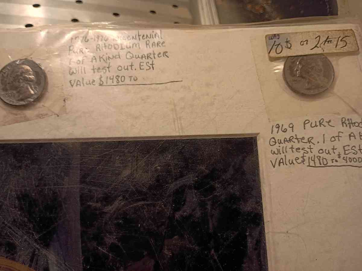 1969 pure Rhodium quarter 1 of a kind