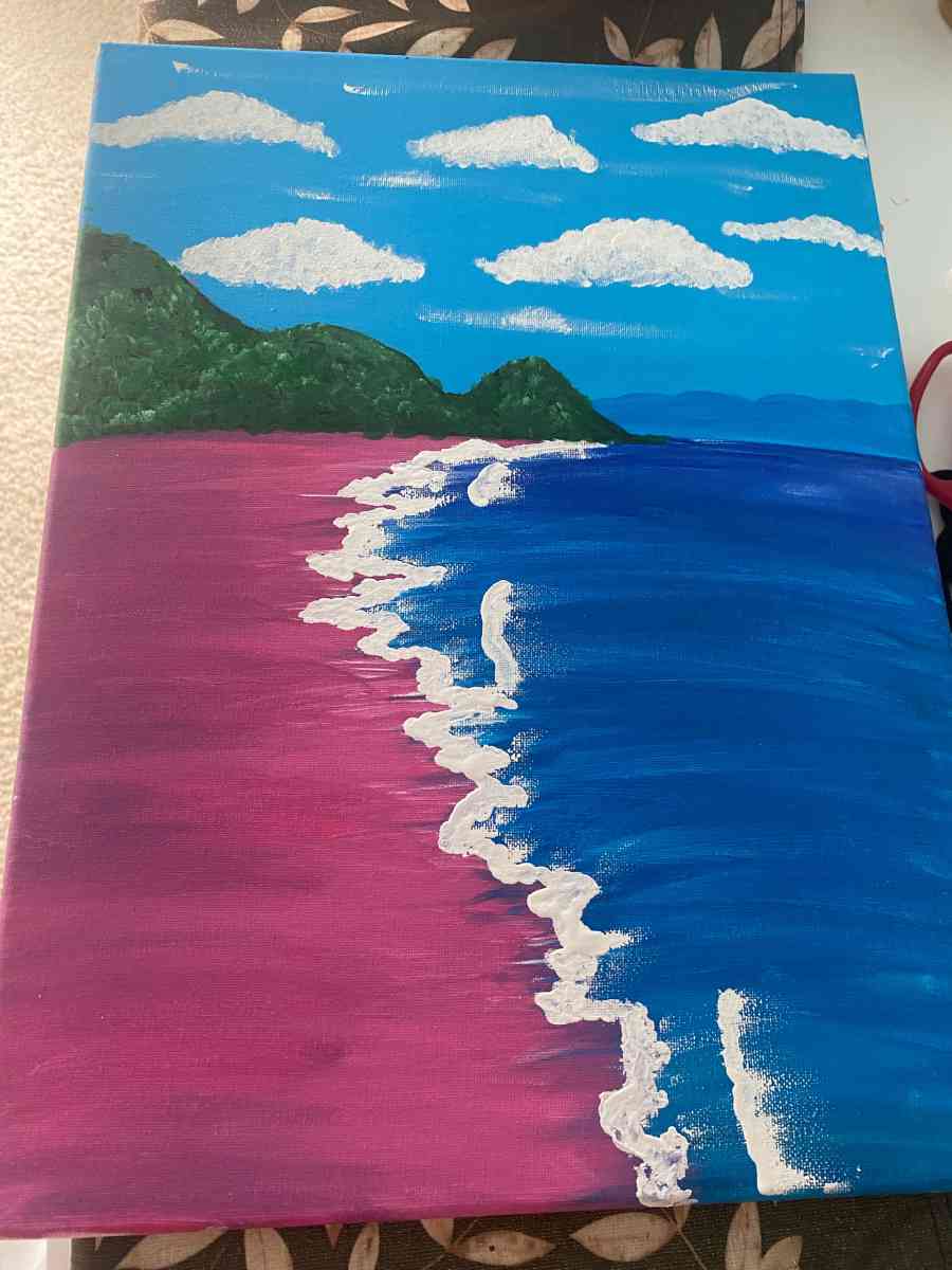 pink Komodo island beach in Indonesia