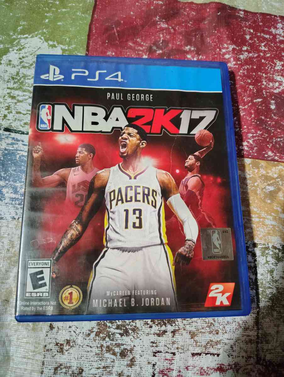 NBA 2k17 PS4 Disk and case like new Paul George smoke free h