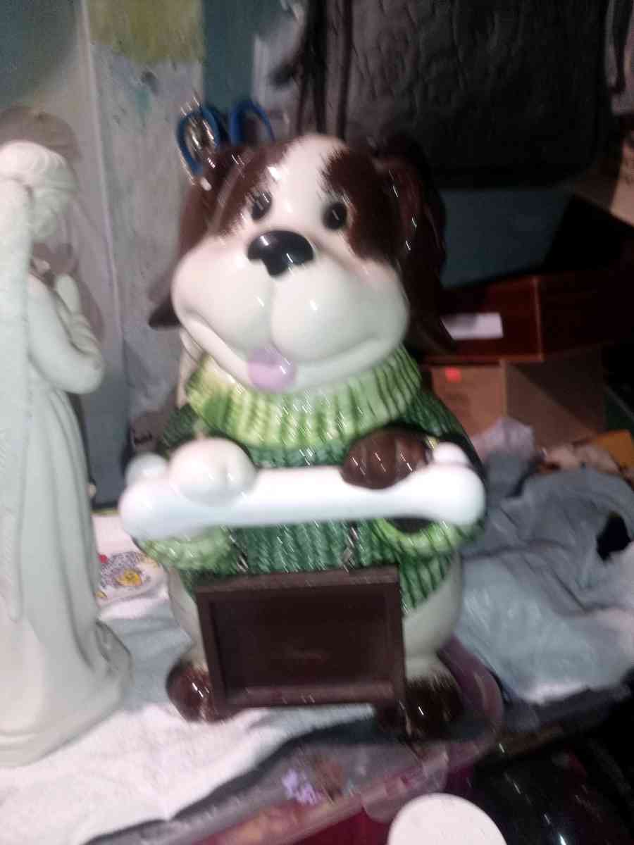 and take dog cookie jar