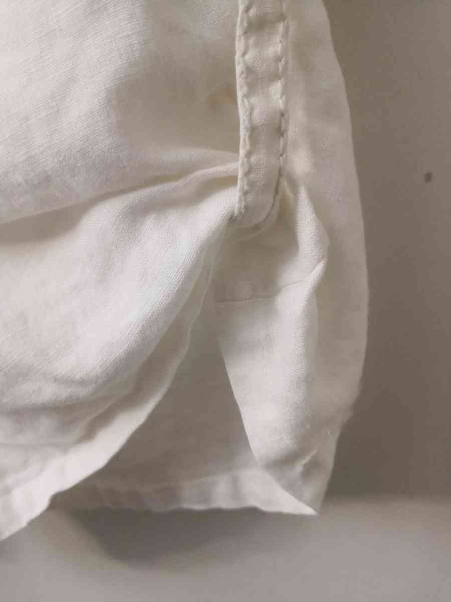 Max Studio White Linen Shorts Size 4