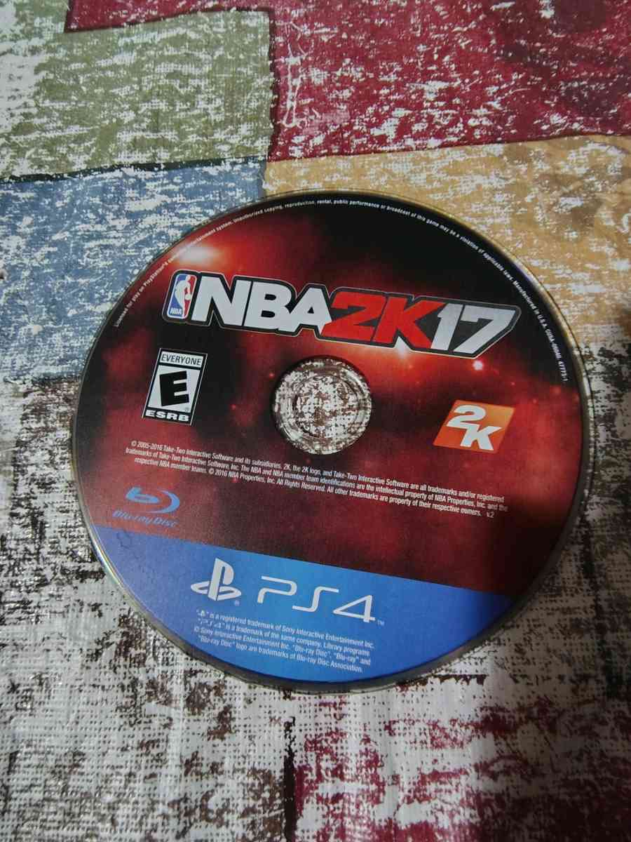 NBA 2k17 PS4 Disk and case like new Paul George smoke free h