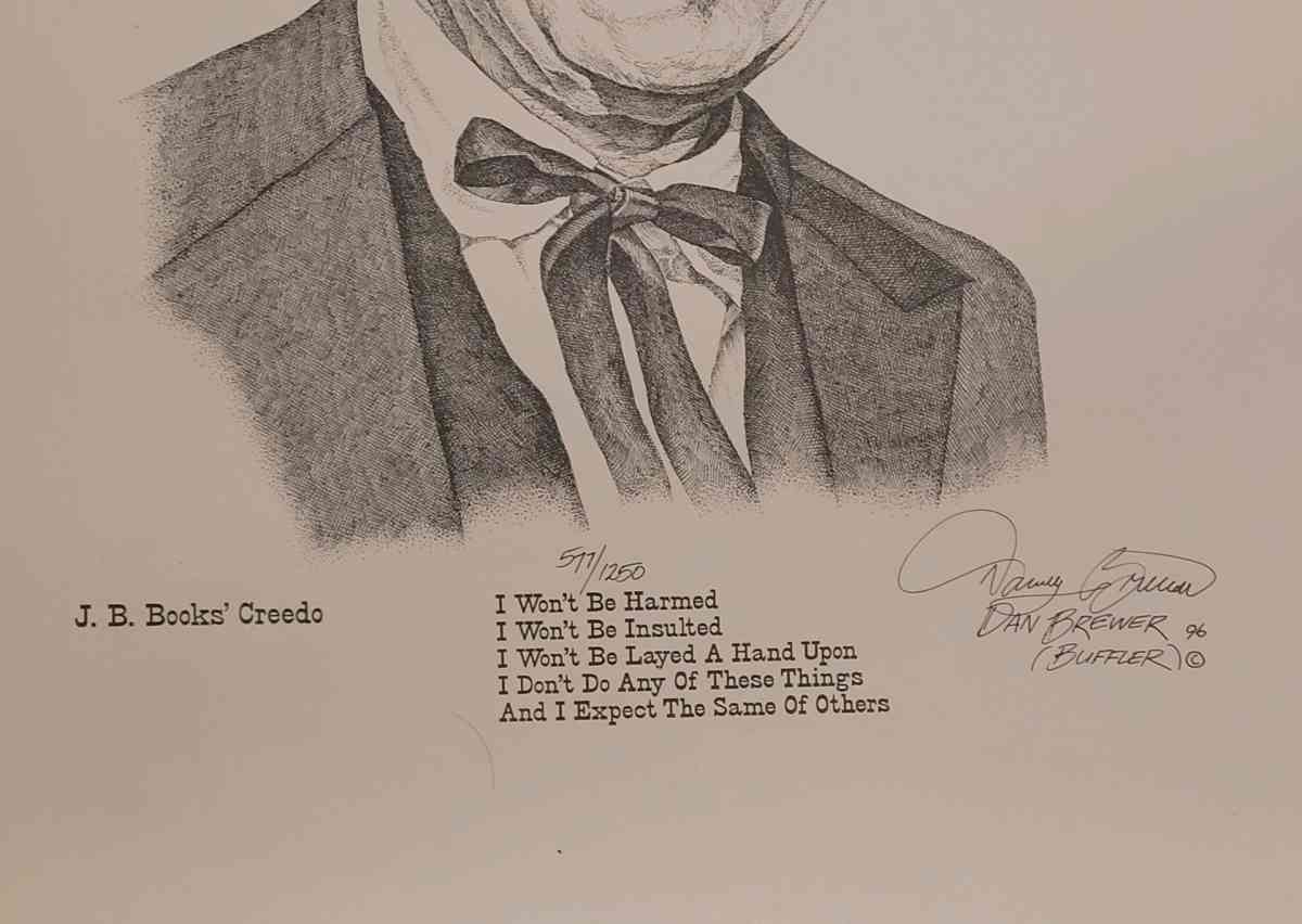 JOHN WAYNE FOUR FACES WEST LITHOGRAPH PRINT BY GIL ORTEGA 19