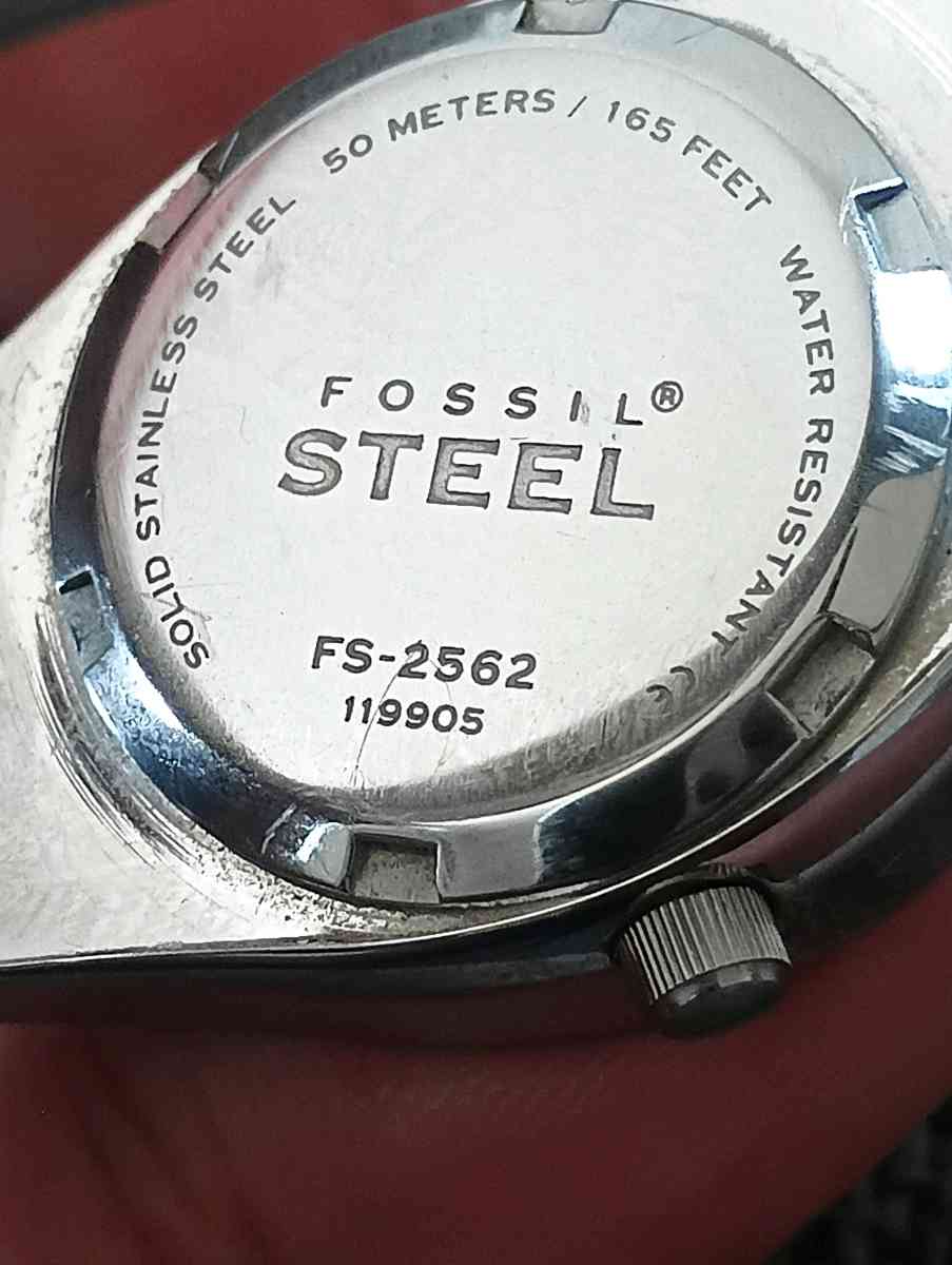 Vintage Fossil womens watch FS2562 stainless steel band