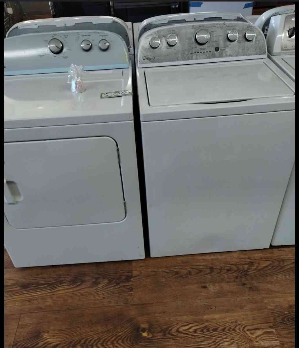 whrilpool washer and dryer