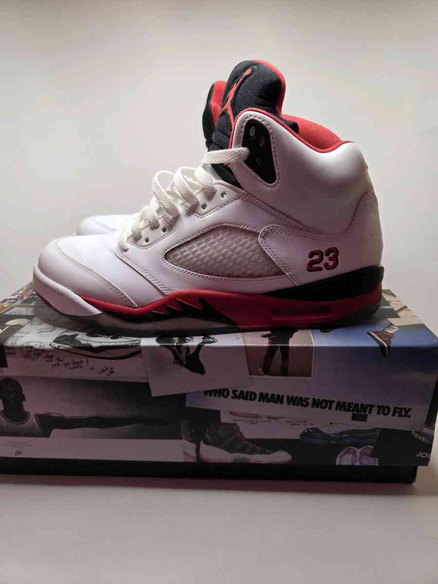 Nike Air Jordan 5 Retro Fire Red 2013 Size 105