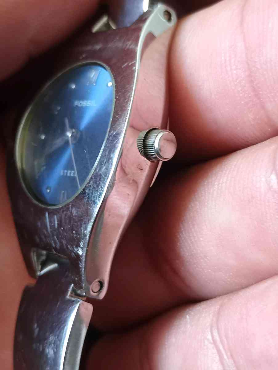 Vintage Fossil womens watch FS2562 stainless steel band